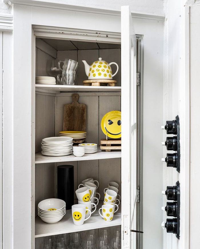 vtwonen Ontbijtbordjes - Smile - Set van 2 - Porselein - Ø 20cm