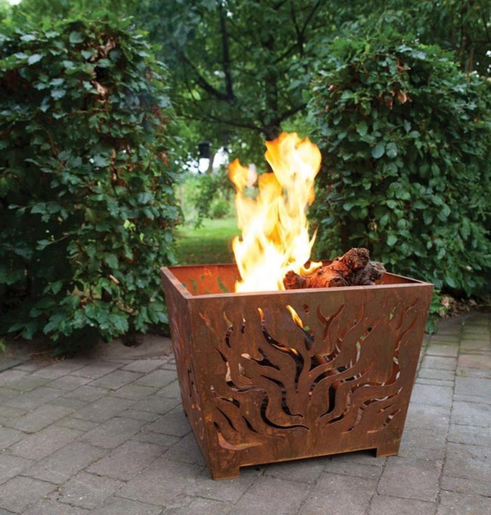 Esschert Design   - Vuurkorf met 8kg ovengedroogd essenhout