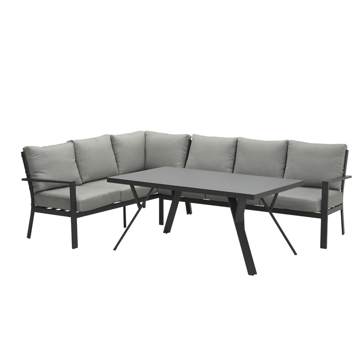 Garden Impressions Senja lounge dining set 3-delig links-d. grijs