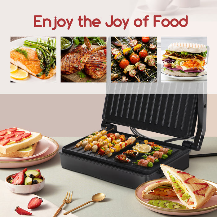 Great Jacob Larissa 30ZEH - Contactgrill - 1000W rood|zwart
