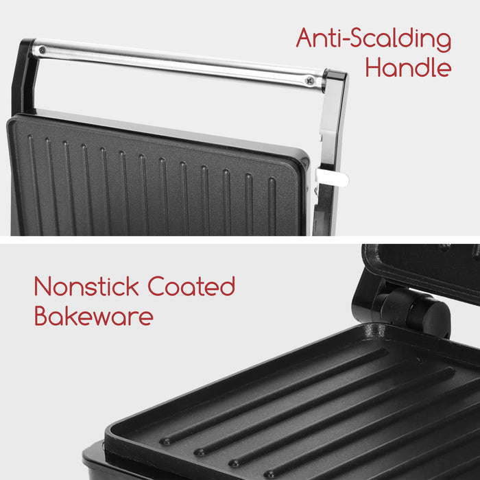 Great Jacob Larissa 30ZEH - Contactgrill - 1000W rood|zwart