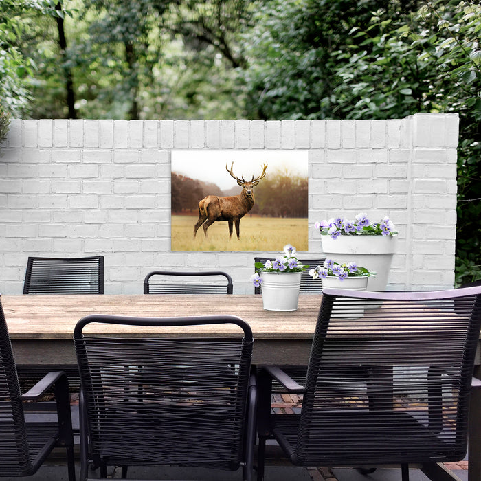 Art for the Home Hert - Buitencanvas - 50x70 cm