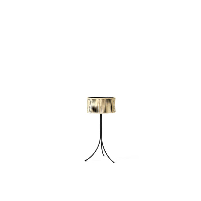 Audo Copenhagen Umanoff plantenbak H69 zwart|rattan