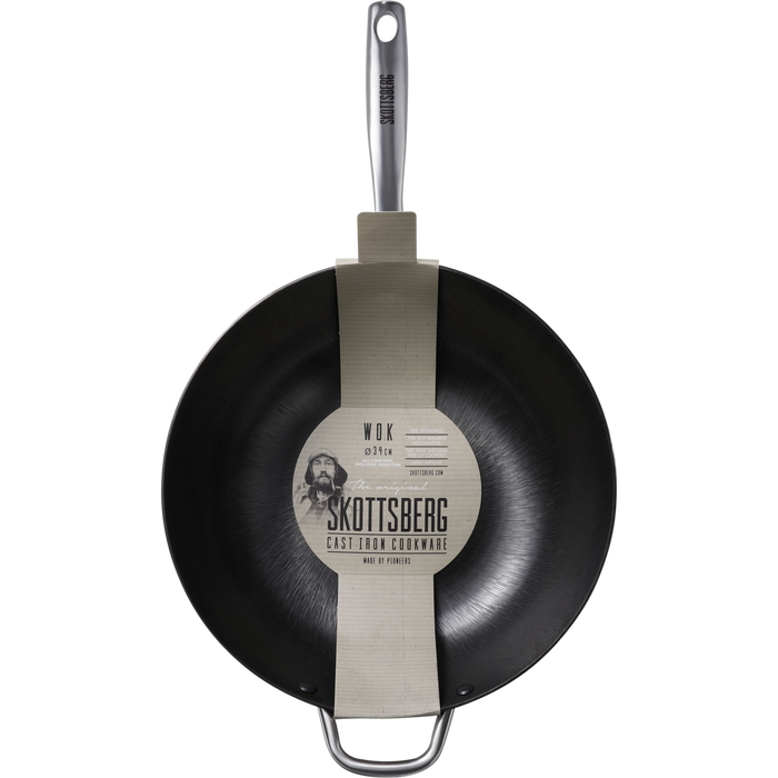 Skottsberg - Cast Iron - Wokpan - Gietijzer - Inductie -34 cm