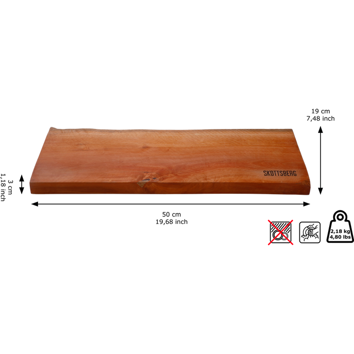 Skottsberg - Wood Works - Serveerplank - 50 x 19 x 3 cm