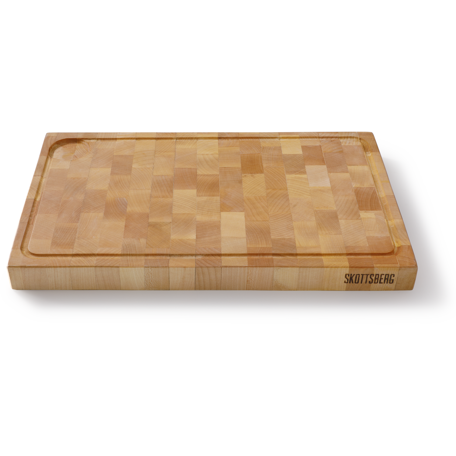 Skottsberg Snijplank met geul Wood Works 50 x 30 x 3.5 cm Hout Beige