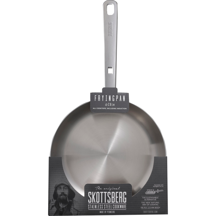 Skottsberg - Stainless Steel - Koekenpan - Ovenbestendig -28 cm