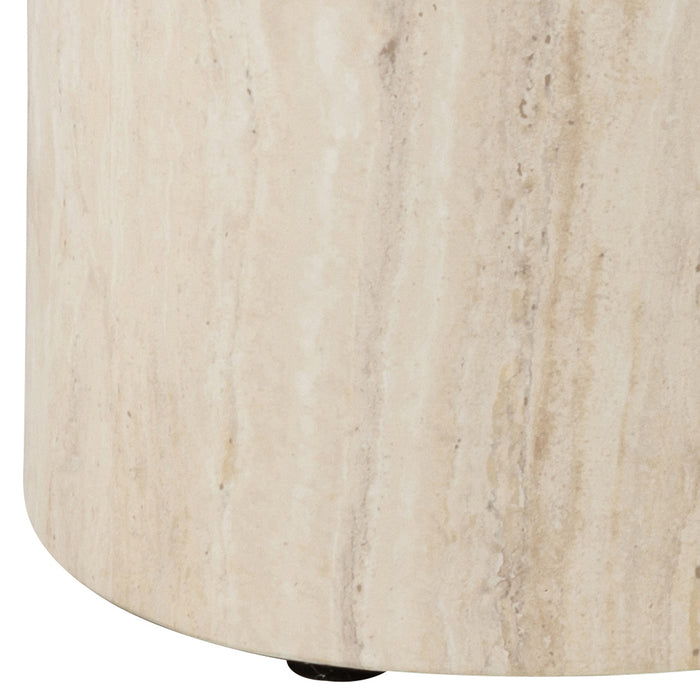 by fonQ Dice Bijzettafel Set van 2 - Ovaal - Crème