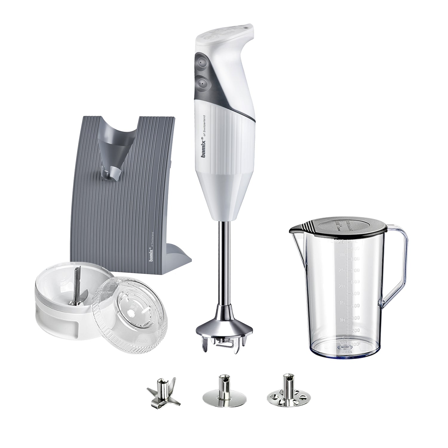 Bamix Staafmixer Swissline M200 White Plain met Accessoires - 200W
