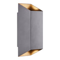 Nordlux Nico Wandlamp - Square H 23,5 cm - Antraciet