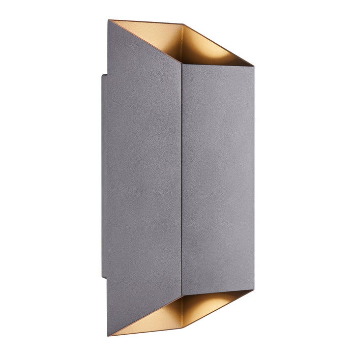 Nordlux Nico Wandlamp - Square H 23,5 cm - Antraciet