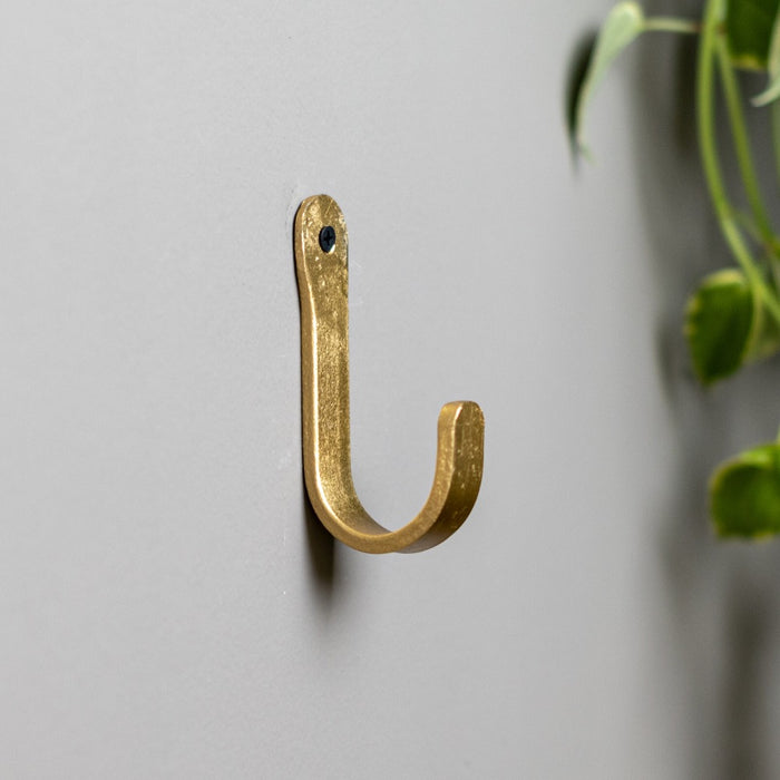 Brût Homeware, Set van 4 Kapstokhaak Rond messing | goud