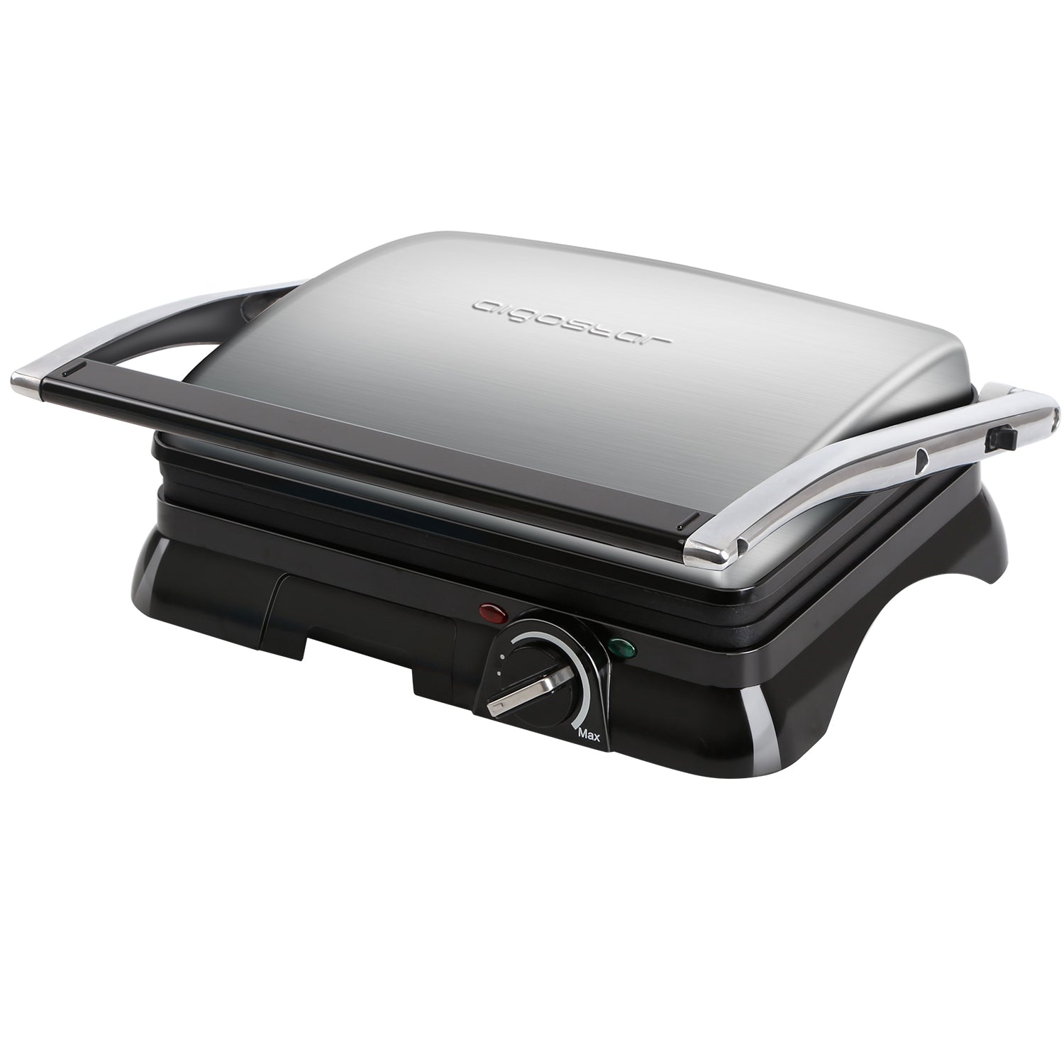 Aigostar Samson 30KLU - Contactgrill | Compact grillplaat - Zwart