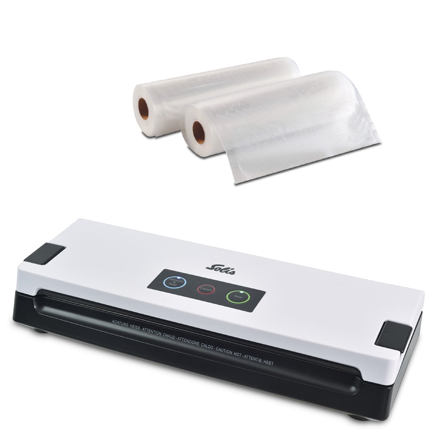 Solis Vac Quick 576 Vacumeermachine + 2 Vacuümrollen 20 x 600 cm - Wit