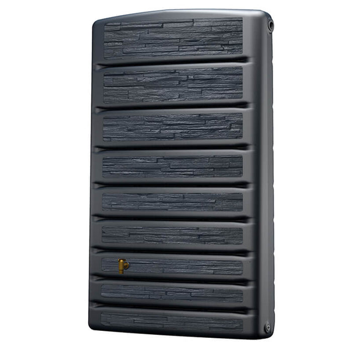 Garantia - Regenton ExtraSlim - Stone Decor - 400 liter - Antraciet