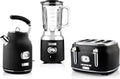 Westinghouse Retro Bundel - Waterkoker + Broodrooster + Blender -Zwart