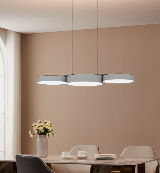 EGLO connect.z Barbano-Z Hanglamp - 82 cm - Grijs|Wit - RGB