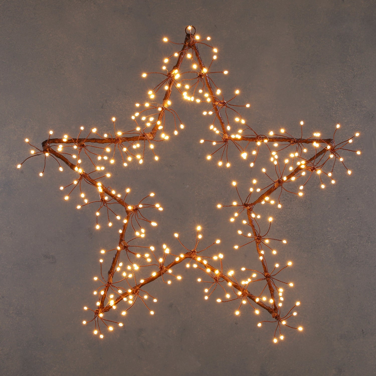 Luca Lighting Ster Dandelion met Warm Witte LED - Ø58 cm - Bruin