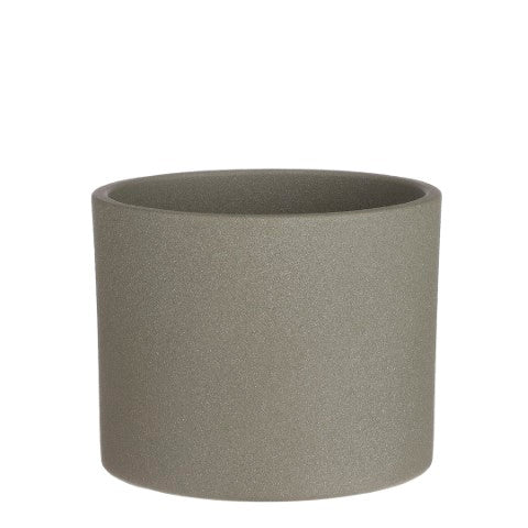 Mica Decorations - Era pot rond l.groen sand - h14,5xd17,5cm