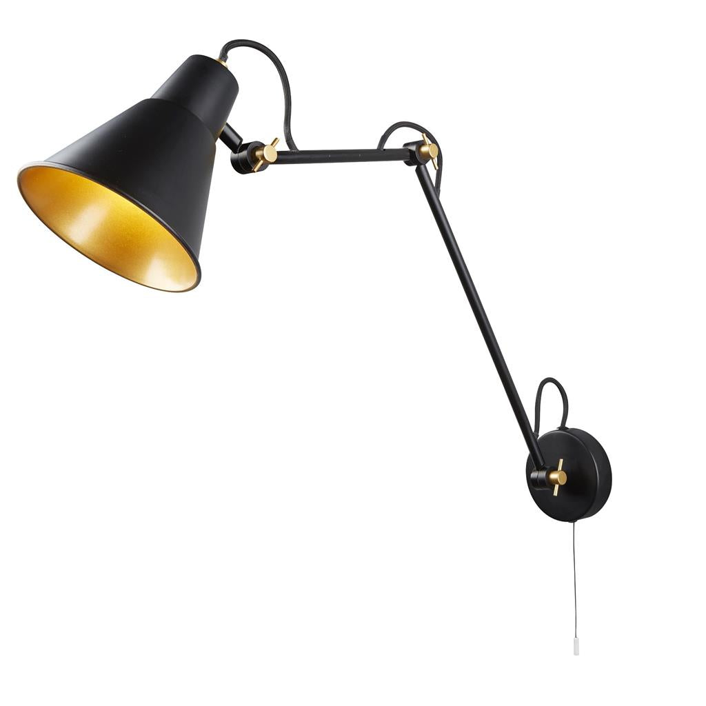 Bussandri Wandlamp landelijk - Metaal - Zwart
