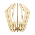 Bomerango Wall Spin houten muurlamp small - met wit koordset