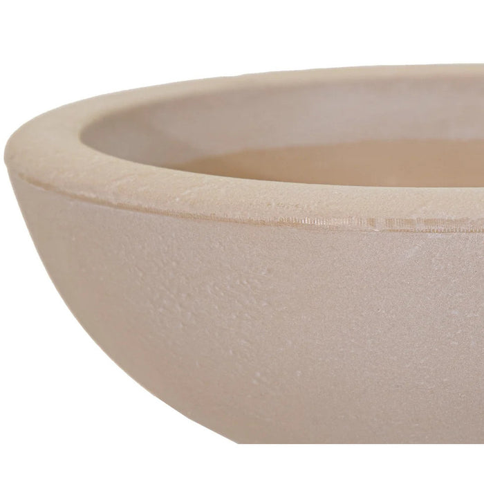 Mega Collections Plantenpot - schaal - kunststof - zandkleur - D38 cm