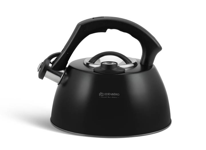 Edenberg Black Line - Fluitketel RVS - 3.0 liter - met Thermometer