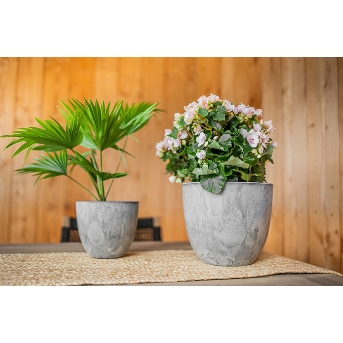 Ter Steege Plantenpot - betongrijs - kunststof - 28 x 24 cm