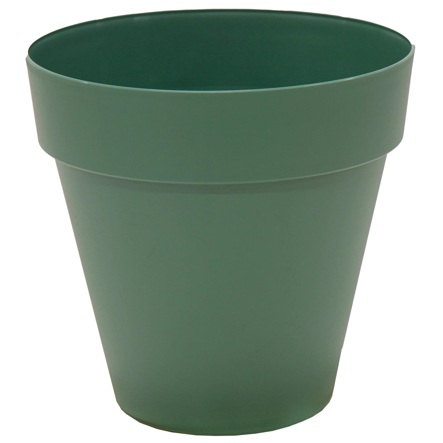 Mega Collections Plantenpot|bloempot - kunststof - donkergroen - D20 c