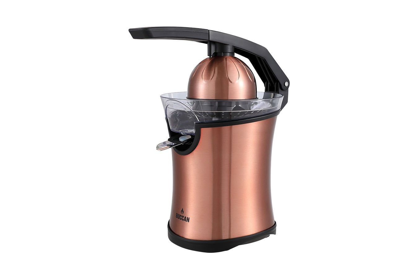 Buccan - Keukenmachine - Elektrische sinaasappelpers - Rosegoud - 160W