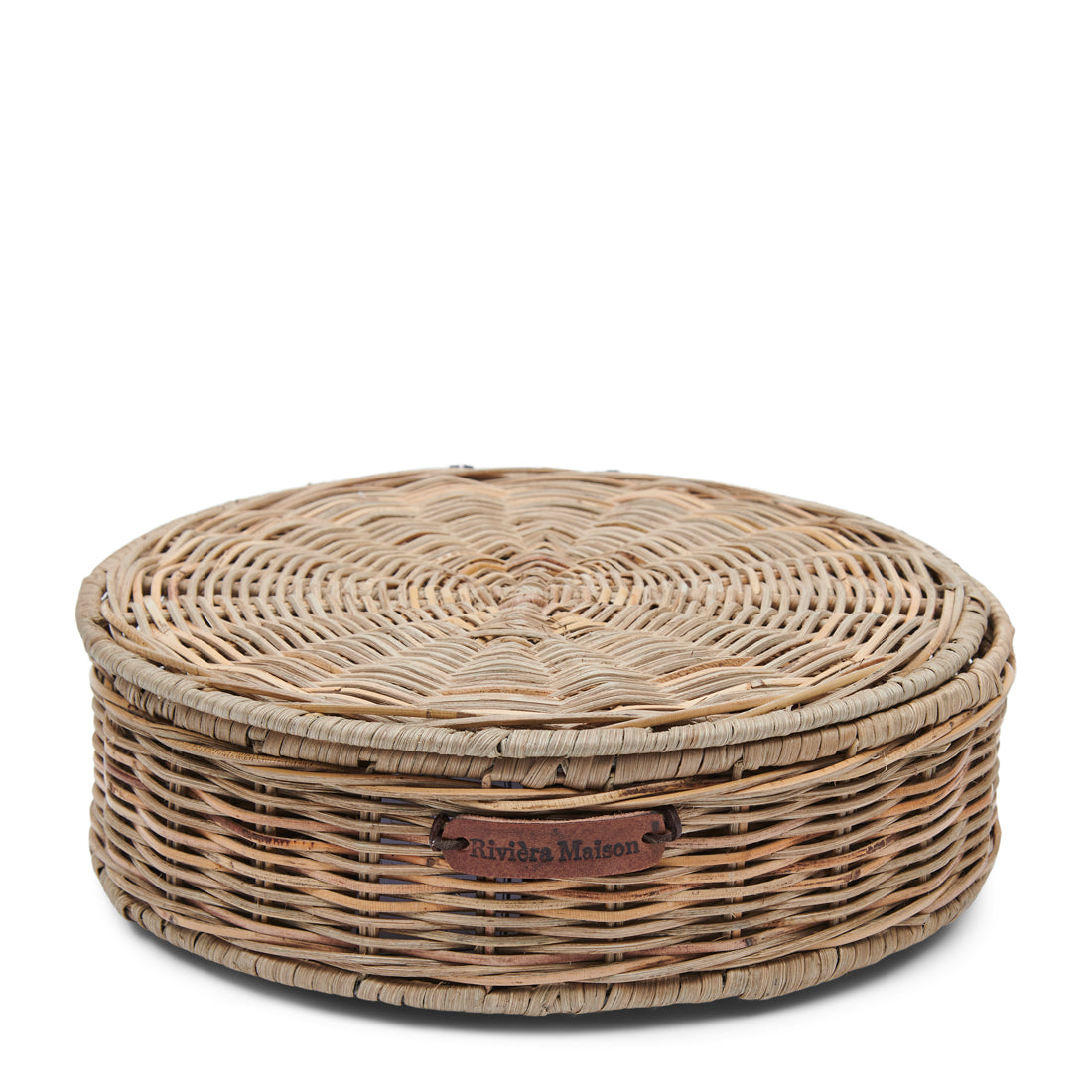 Riviera Maison RR Tea Box Round -  27.0x27.0x8.0 cm