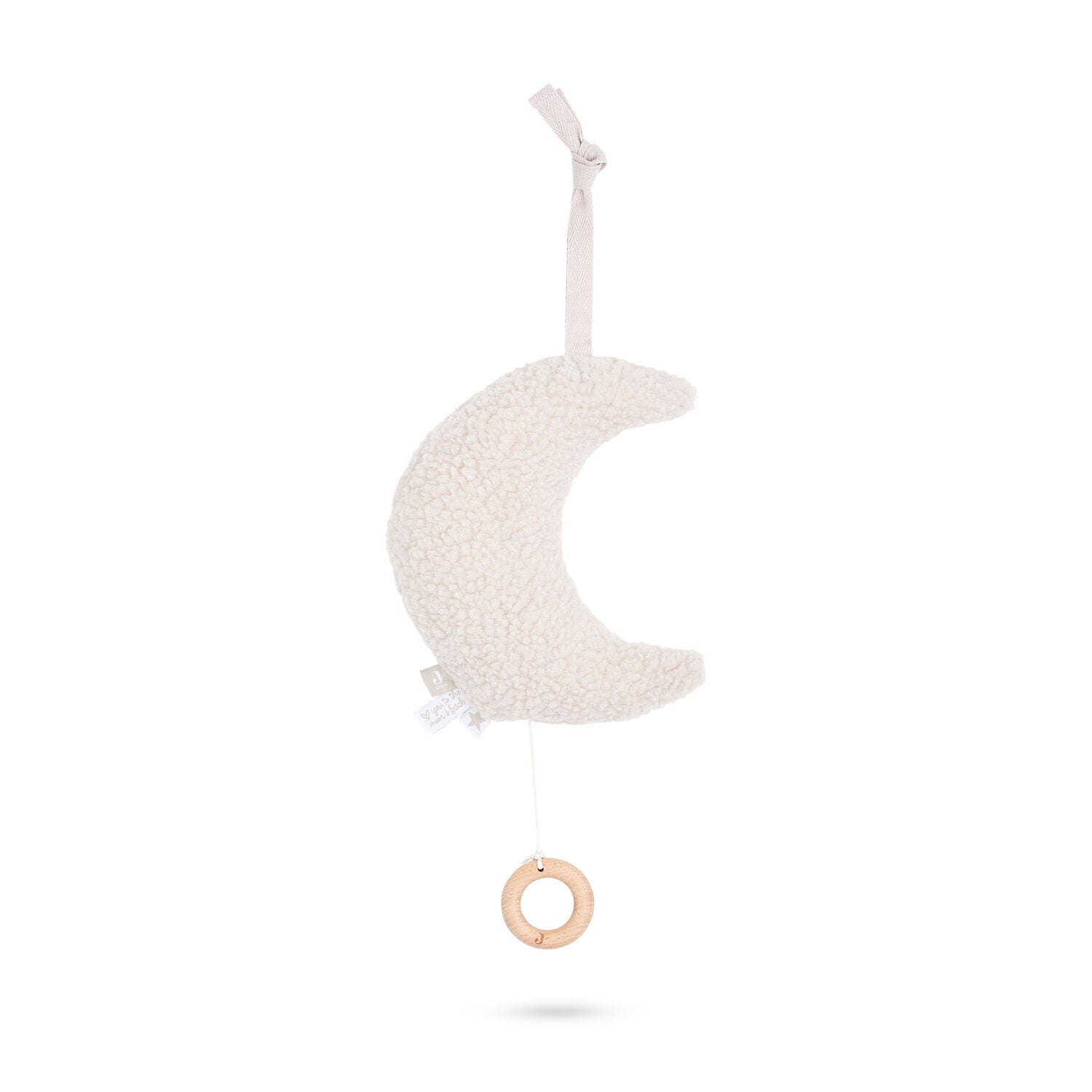 Jollein muziekhanger maan beige (7 centimeter x 14 centimeter x 20