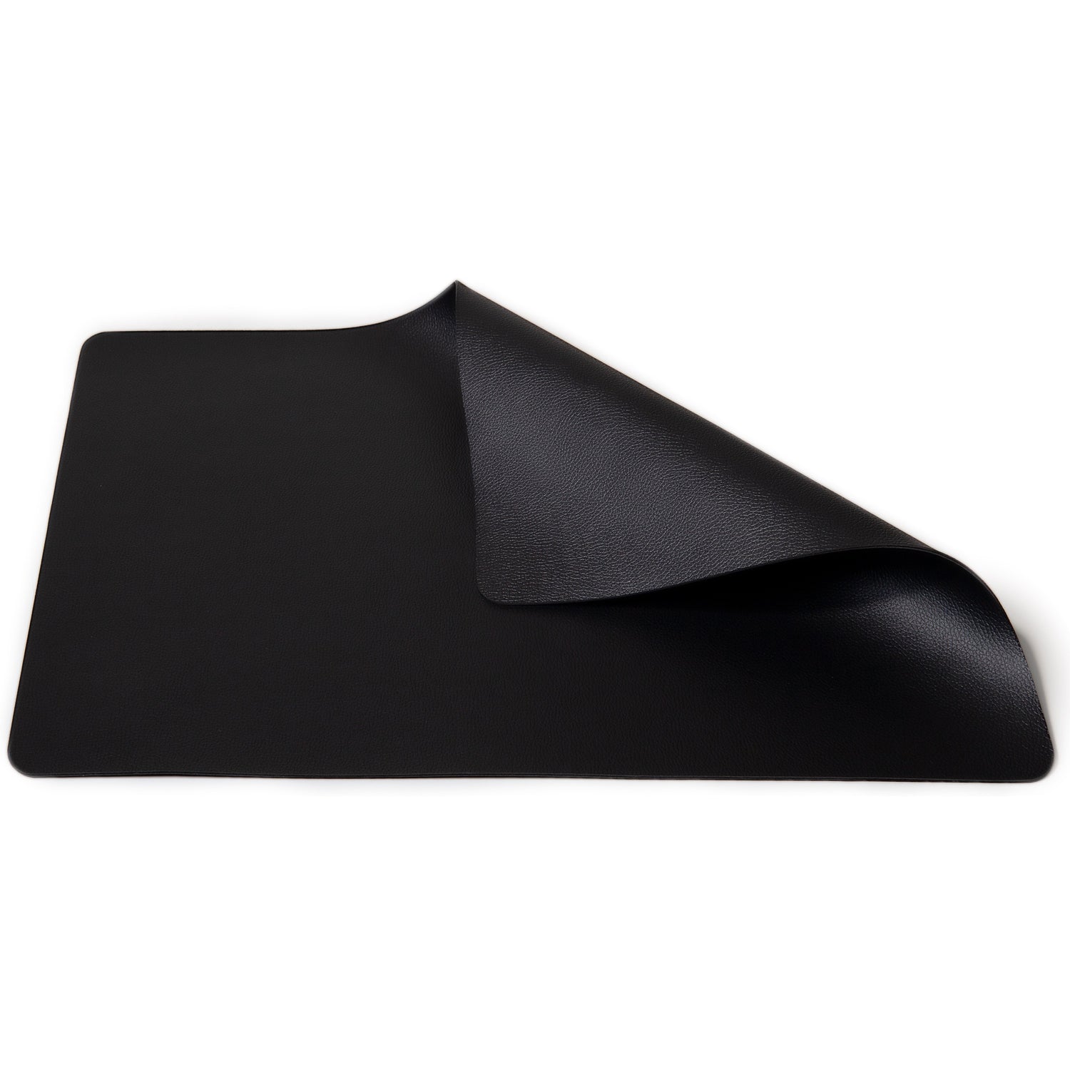 Jay Hill Placemats - Vegan leer - Zwart - 46 x 33 cm - 6 Stuks