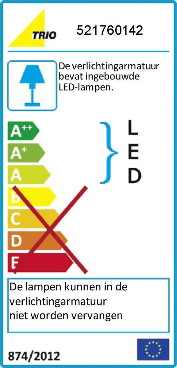 Trio Leuchten Ganges Paal SMD Led 9W Antraciet