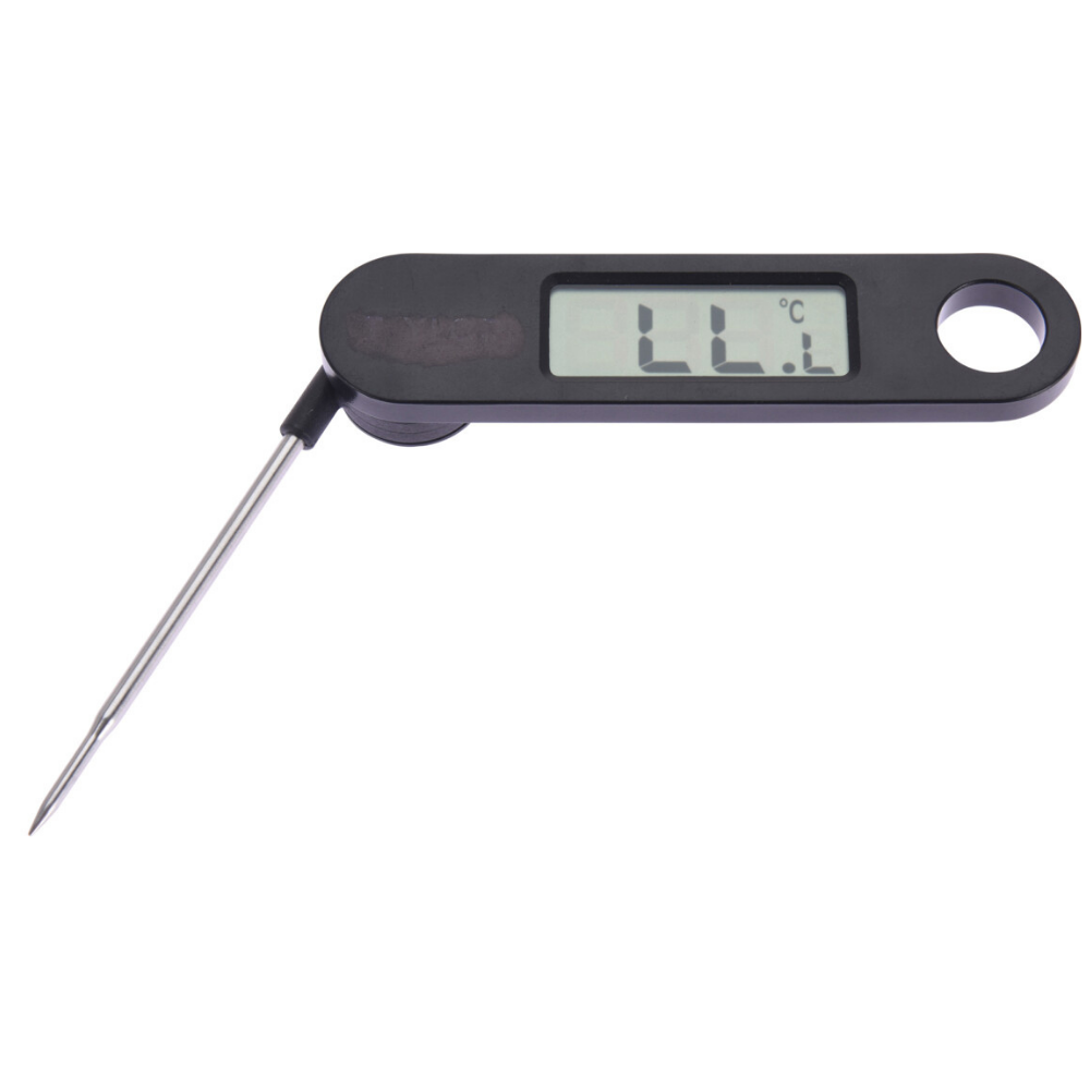 Orange85 Vleesthermometer Digitaal Ophangbaar Zwart 17 x 3 cm Metaa...