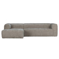 WOOOD Bean Hoekbank Links - Polyester - Travertin
