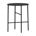 Lisomme Mila metalen tuin bijzettafel zwart - Ø 40 cm