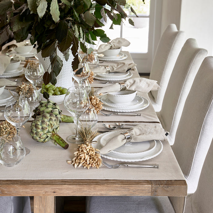Riviera Maison Ontbijtbord wit, Plat bord - Elegant Twist - Porselein