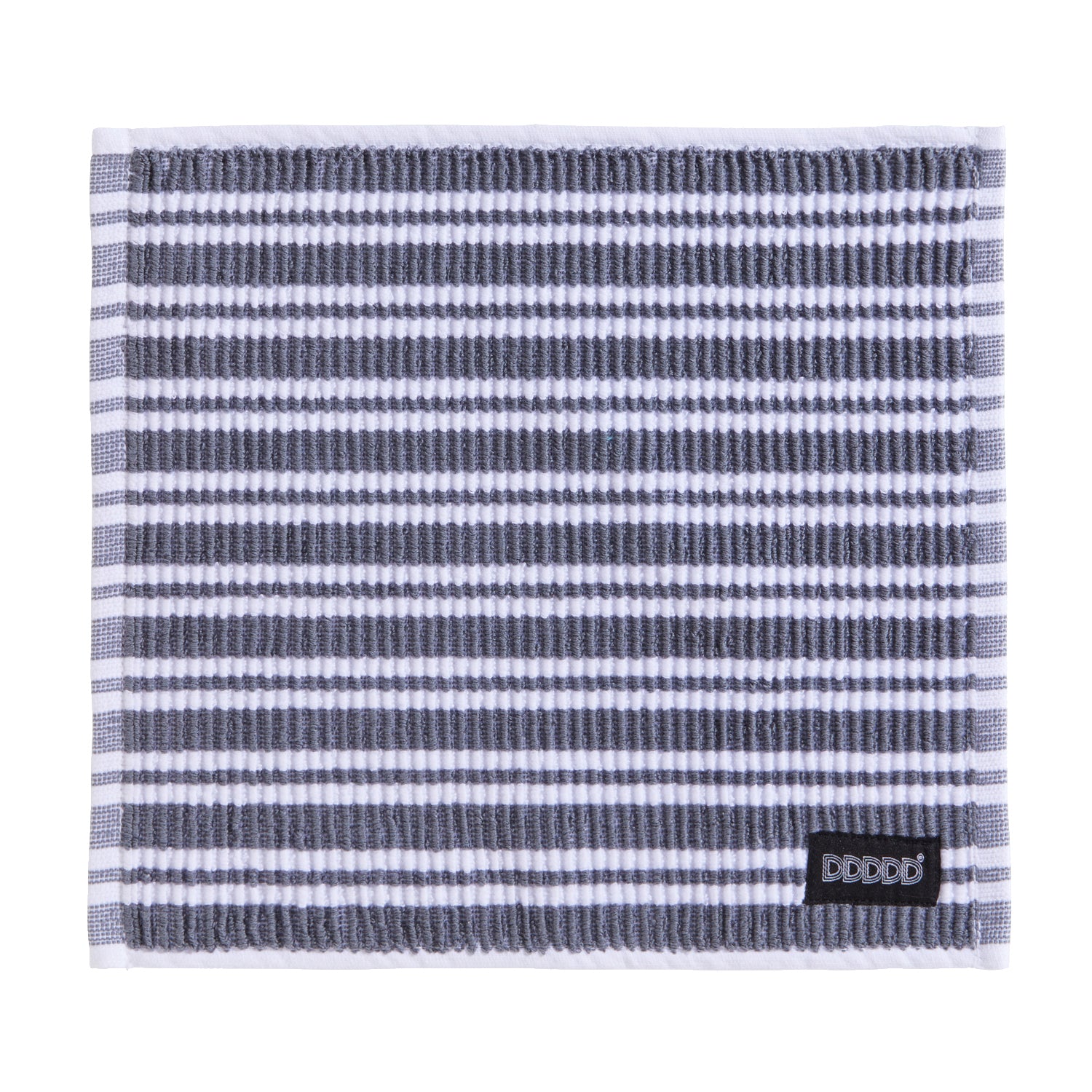 DDDDD vaatdoek Basic Clean - 30x30cm - Grijs gestreept - 4 stuks