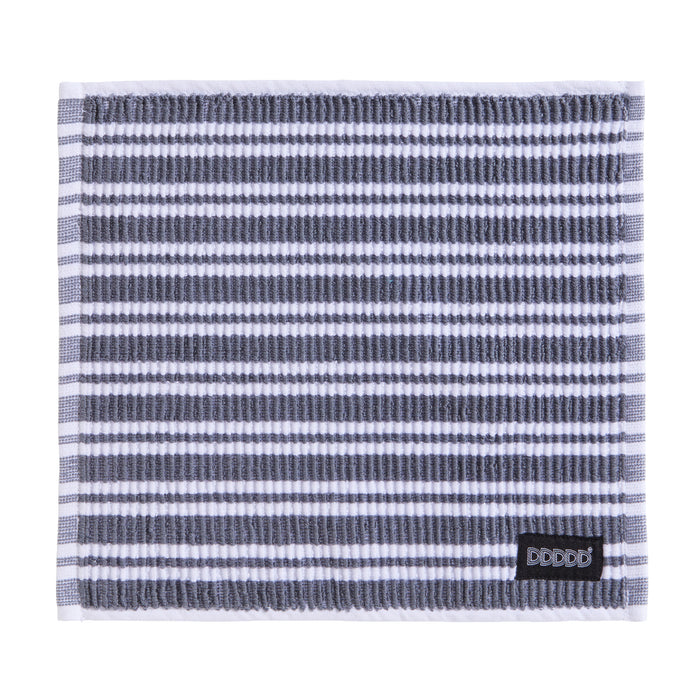 DDDDD vaatdoek Basic Clean - 30x30cm - Grijs gestreept - 4 stuks