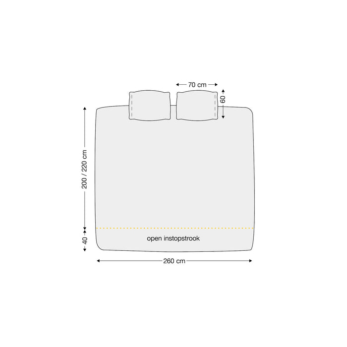 Cinderella dekbedovertrek Weekend - Katoen - 260x200|220 cm -