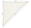 Shadow Comfort   driehoek 5x5x7,1m Arctic White