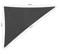Shadow Comfort   90 graden driehoek 3x4x5m Carbon Black