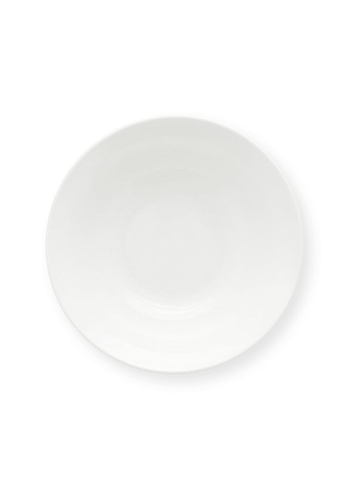 vtwonen Pastabord - Set van 2 - Wit - Porselein - Ø 25.5cm