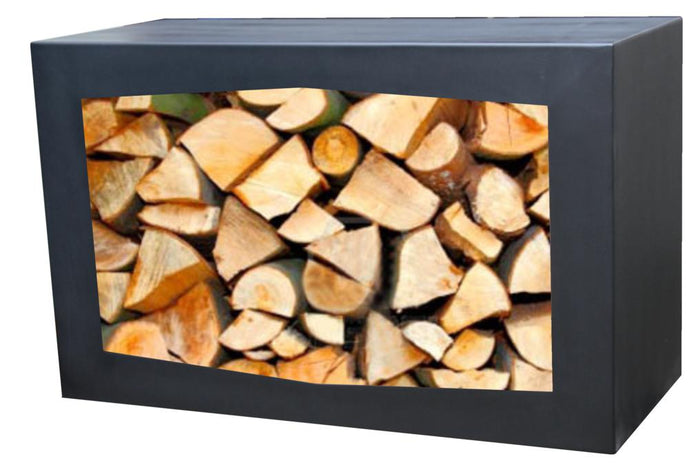 GardenMaxX Woodbox voor houtopslag (zwart)