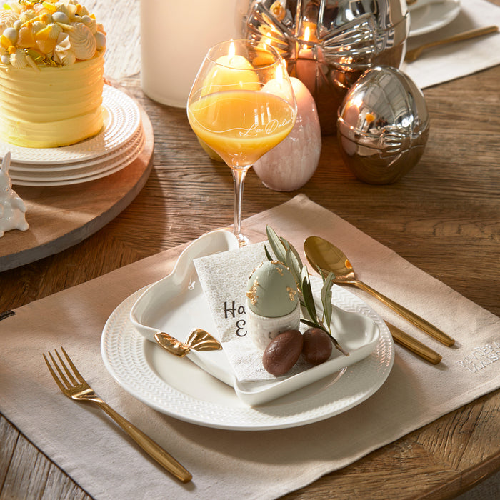 Riviera Maison Placemat set Katoen Plain - Whisper Flax - Beige