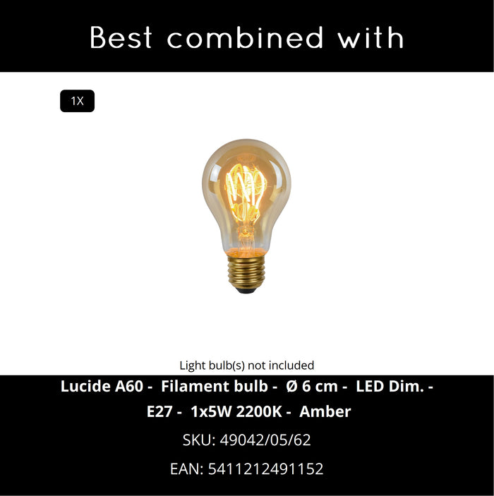 Lucide GOOSY SOFT Hanglamp - Wit