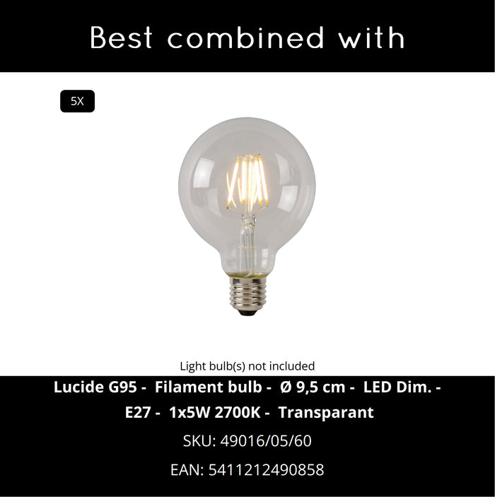 Lucide FIX Hanglamp - Zwart
