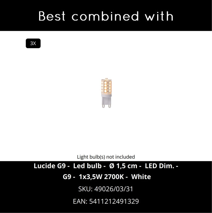 Lucide MIRASOL Tafellamp - Zwart