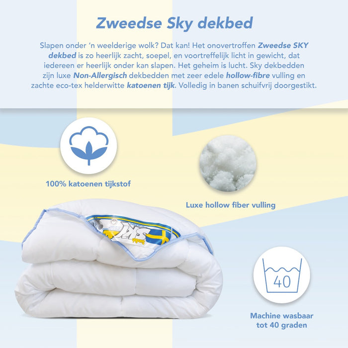 Swedish Sky Luxe Non-Allergisch Wasbaar All-Year dekbed 200x220cm